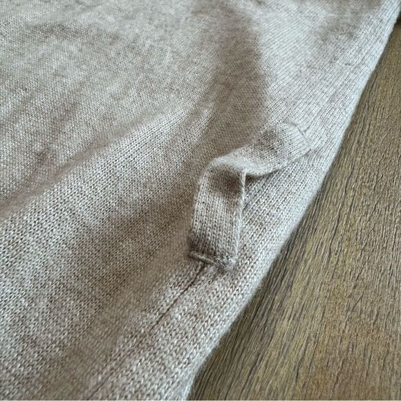 Veronica Beard Danzie Longline Cardigan Small Beige Wool Blend Lightweight - Picture 5 of 11